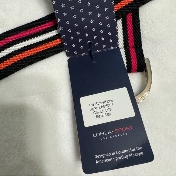Lohla Sport Lipstick Striped Belt - Picture 2 of 4